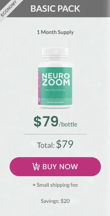 NeuroZoom 1 Bottle $79 